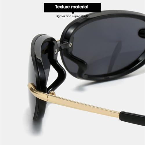 Lunettes de soleil œil de chat rétro ovale pour protéger vos yeux du soleil - 4
