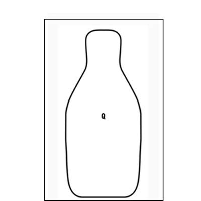 CARDBOARD Q TARGET ON RECTANGULAR CARDBOARD 100 PACK