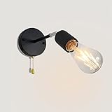 RétroDesign : AmenWallLamp, FarmhouseHomeDecorWallMountedWallLamp. Applique murale réglable de style rétro-industriel steampunk avec interrupteur à tirette. L'applique murale peut être placée sur n'importe quelle surface sèche et plane, elle fournit suffisamment de lumière et permet des économies d'énergie.