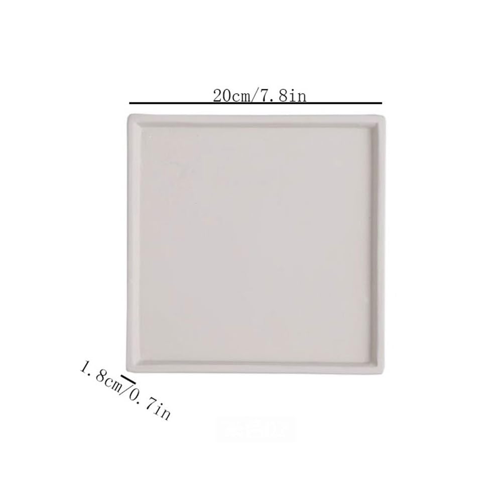 Versatile Sottovaso Quadrato in Ceramica for Fiori da 7,8 Pollici(Navy Blue)