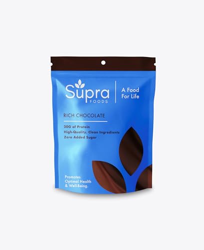 Supra Foods Elemental Nutrition Super Food Formula - Nutrient Dense - Prebiotic - Zero Sugar - Easily Digestible - Delicious Flavors - Superfood - No Artificial Colors (25 Servings, Chocolate)