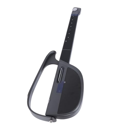 Smart Stringless Electric Guitar, C1 Foldable Automatic Accompaniment Guitar with Earphone Jack, Fusion Accompaniment Guitar with Storage Bag for Travel (Black Grey)