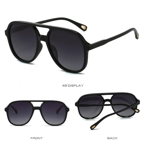 Retro Double Bridges Men Sunglasses Classic Women Gradient Shades UV400 Trending Driving Sun Glasses3