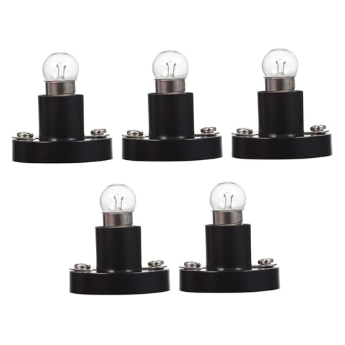LABRIMP 5 Piezas Casquillos Tornillo Soporte Bombilla con Bombillas para Experimentos de Física