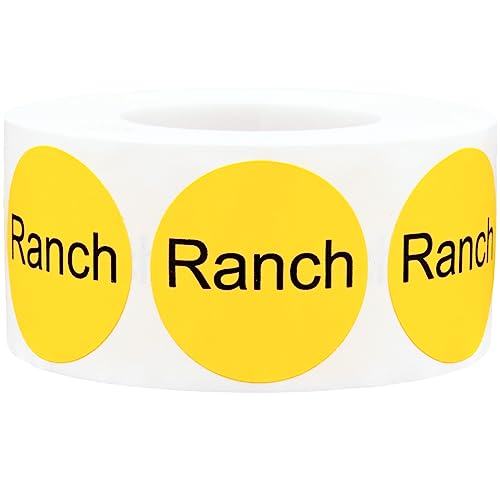 Ranch Deli Labels 1 Inch 500 Total Adhesive Labels