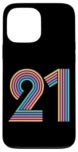 Number 21 Twenty-One Anniversary Y fB[X 21΂̒a X}zP[X iPhone 13 Pro Max p