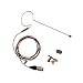 Av-jefes AVL-630CC-H4P Cocoa Color Earhook Mini Headset Microphone for Audio Technica