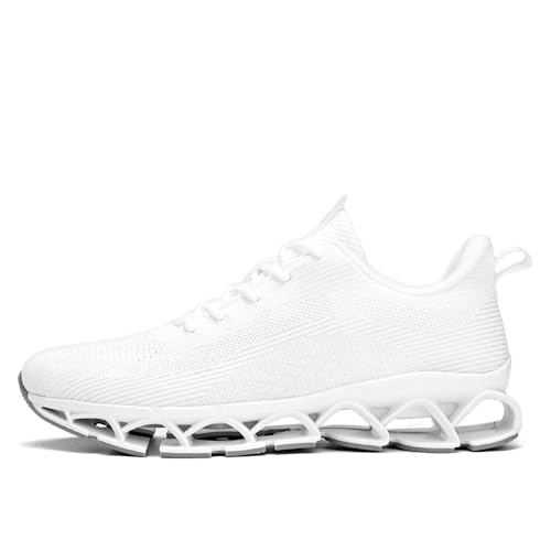 Image of Mens Running Shoes Casual Sport Athletic Fashion Walking Sneakers Lace up Blade Non Slip Breathable Mesh