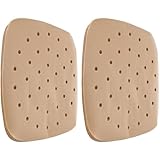 BIUDECO Papel para Hornear Freidora de Aire Perforaciones, 200 Hojas de Papel Antiadherente de Pulpa de Madera para Cocinar al Vapor y Hornear al Aire Libre