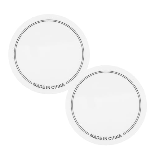 BESPORTBLE 2Pcs Drum Sound Insulation Pad Adhesive Bass Drum Patch for Single Pedal Kick Drum Protection Non Slip Drum Muffler Pad for Enhanced Sound Clarity and Overtone Reduction