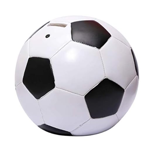 COLiJOL Myntsedel sparbössa fotboll spargris stor kapacitet myntbank tidig utbildning gåva med fotboll look pengar banker