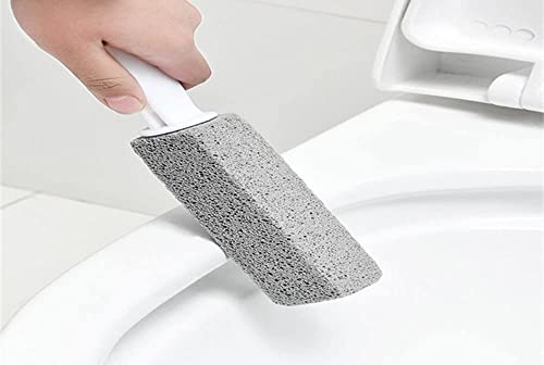 Image of Pumice Cleaning Stone with Handle Toilet Bowl Cleaner Hard Water Ring Remover for Bath /Pool /Kitchen /Household Cleaning(8)