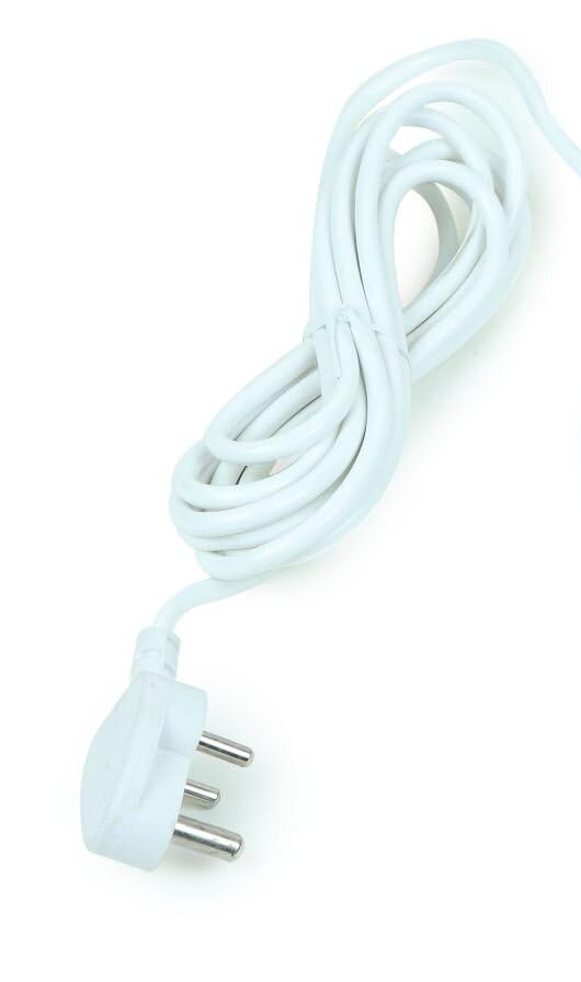 Fatcherry Multi Purpose Use 6 A Plus 3 Pin Power Plug 2 Meter Long Copper Wire with 3 core Round for Domestic and Industrial Electric Connections Made in India White (B0C7MHWN27) Amazon Price History, Amazon Price Tracker