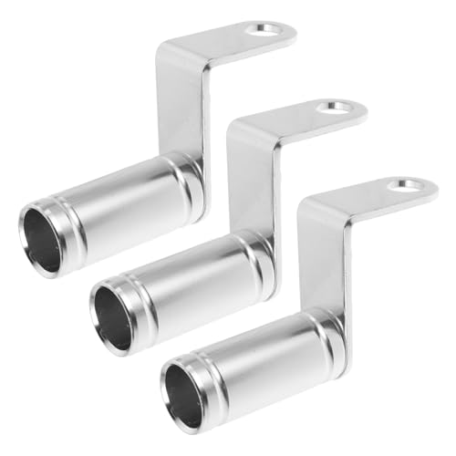 3 Pezzi Supporto Estensore Specchietto Retrovisore Antivibrazione per Scooter Atv Dirt Bike Argento