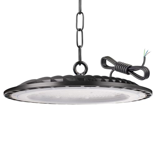 Tayire 200W Naves Industriales LED, 20000LM UFO Lámpara Alta Bahía IP65 Campana Industrial UFO Foco LED Taller Lámpara para Fábricas, Aeropuerto, Patio, Restaurante