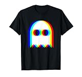 Funny Ghost Trippy Vaporwave Halloween Techno Rave EDM Party T-Shirt