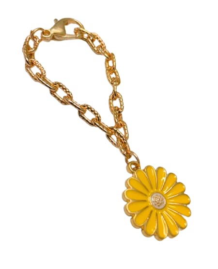 Morel Sturdy Rose Gold Chain with Yellow Color Sunflower Pendant Watch Charm, Watch Accessories, Giftable Floral Watch Charm, Yellow Color Pendant, for Girl and Women,Pack of 1 (B09XP5MSCG) Amazon Price History, Amazon Price Tracker