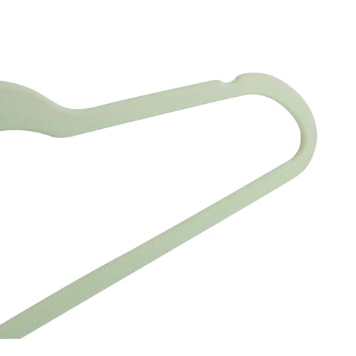 Cintres en velours menthe anti-glisse pour organiser le dressing de chambre