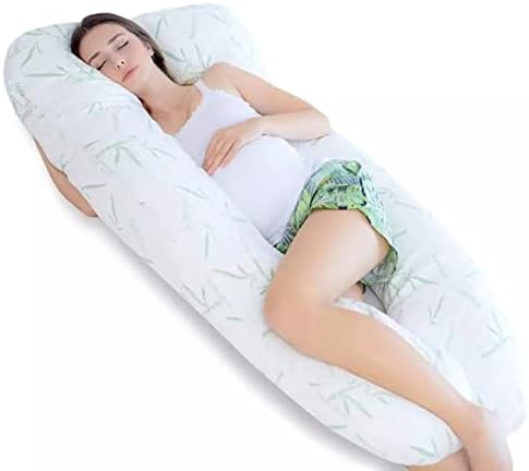 Super Soft Bounce Back Aloe Vera 9 FT Long C_U Shaped Full Body Cuddly & Maternity Pregnancy, Back, Leg, Hip, Arthritis Support Pillow