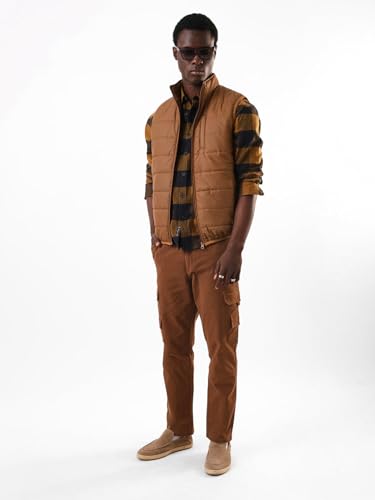 Image of Dennis Lingo Men Regular Fit Polyester Sleeveless Solid Jackets