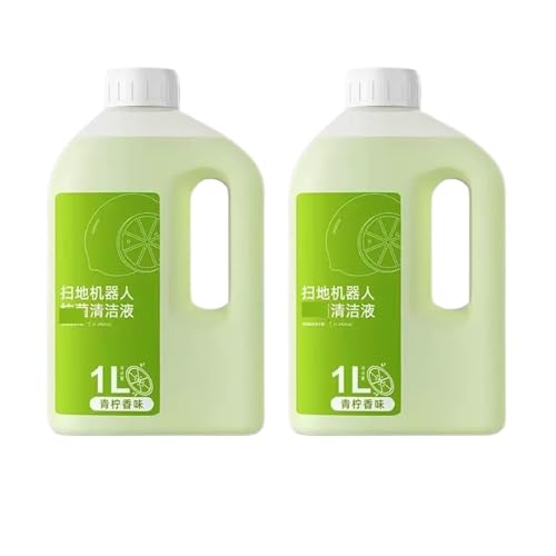 Udawfmk 1000ml Robot Vacuum Cleaning Solution Compatible with ECOVACS DEEBOT T30 Pro OmniT30S COMBO/T30S/X2 COMBO/X1 TURBO/X2/T20 /T10 OMNI Series Robot Vacuum Replacement Refill(2pcs)