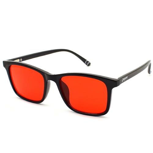 GEIFER Gafas Filtro Luz Azul para Hombre Mujer Biohaking - Gafas Bloqueadoras Luz Azul para Ordenador - Bloqueo Anti Luz Azul - Mejora Calidad del Sueño y Alcanza tu Mejor Version (Noche)