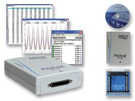 PicoLog 1216 Data Logger Terminal - 16 Input Channels, 4 Output Channels, USB Powered, High-Speed Sampling