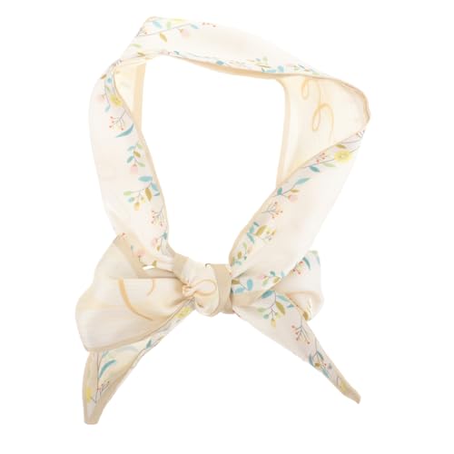 Silk Hair Scarf for Women Lightweight Floral Hair Ribbon Scarf Versatile Headband Neck Wrap present for Fashionable Accessories