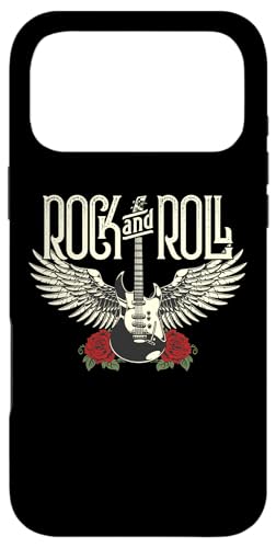 Vintage Retro Style 70s 80s Guitar with Wings Rock and Roll �X�}�z�P�[�X iPhone 17 Pro Max �p