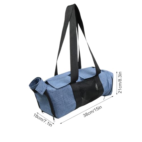 Bolsa de transporte transpirable para animales con soporte de baño ajustable 3
