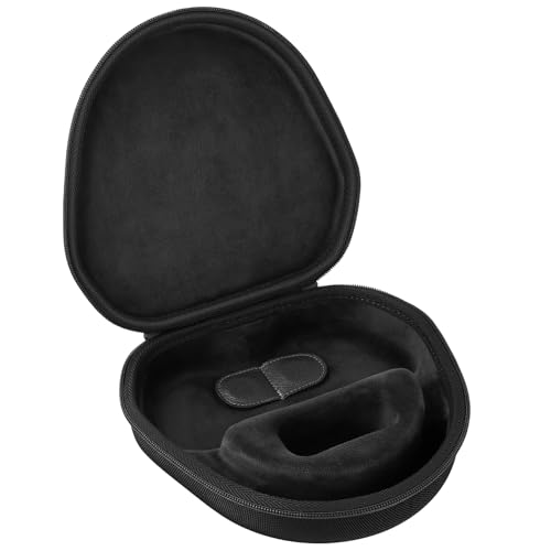 co2CREA Hard Case with Sleep Mode Replacement for Apple AirPods Max Wireless Over-Ear Headphones (Black Case)