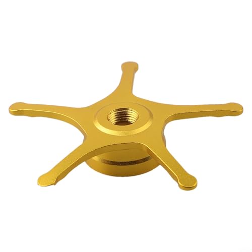 Yuanpgky Five Star Drag - Conjunto de mango de 62 mm para ABU BF7 BF8 ib7 ib8 y Zenon, piezas de carrete de pesca compatibles con modelos de 3.5 generación, reparación de carretes de pesca (dorado