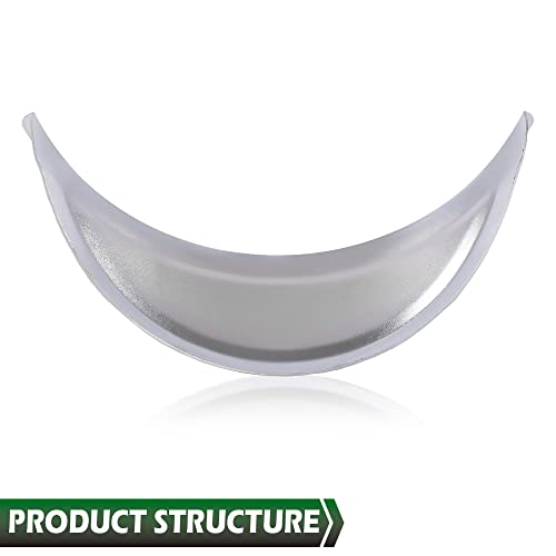 Grand Orange Headlight Visors Pair Compatible With 7" Round Heavy Duty Chrome Shields Trim Caps #TOP5
