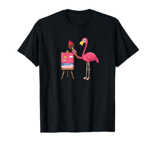 Flamingo Painting Hobby Artist Painter T-Shirt