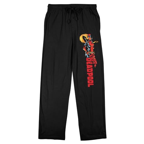 Deadpool Classic Lady Deadpool Men's Black Sleep Pajama Pants