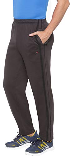 Image of berge' Men Cotton Polyester Comfy Regular Fit Sports Quality Track Pants with Secure Zipper Pocket, Casual Wear Lower Tracks Pant