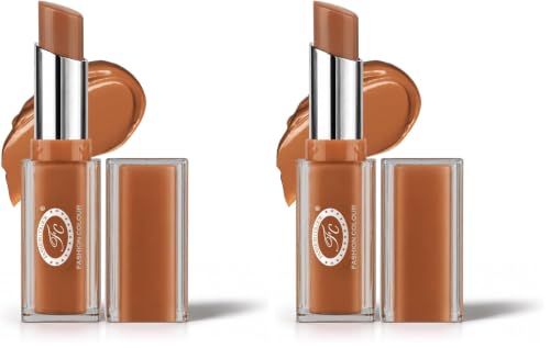 Image of Fashion Colour Crave Me Gloss Stick | High-Shine Gloss Stick | Smooth & Hydrating Creamy Gloss | Long-Lasting Moisturizing Lip Color for Soft & Glossy Lips | (07-Toffee, 3.1g) (Pack of 2)