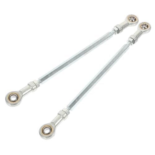 Biellette de direction M8 HANABASS argentée en métal 8mm pour moto