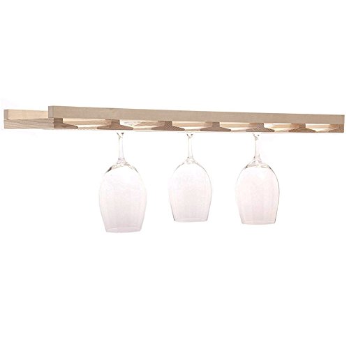 J.K. Adams Ash Wood Stemware Rack, 25-inches by 10-inches, 18 Glass Capacity