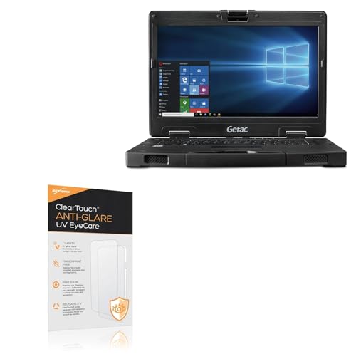 BoxWave Screen Protector Compatible With Getac S410 - ClearTouch Anti-Glare Anti-UV EyeCare (2-Pack), Filters out Harmful Blue Light Reduce Fatigue