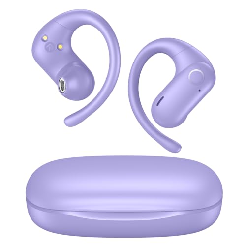 kurdene Wireless Earbuds 5.4 Bluetooth Headphones, Open Ear Buds with Deep Bass Sound, 60Hrs...