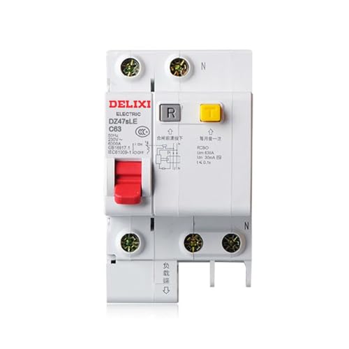 Interruptor de aire DZ47sLE 1P+N 63A para control de fugas 2