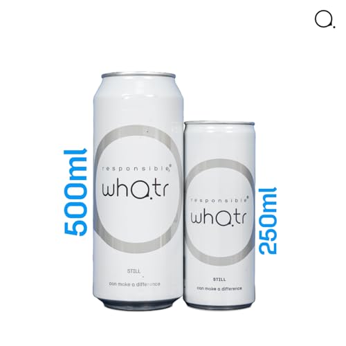 Image of RESPONSIBLE WHATR - SPRING WATER (24 X 500ML) Alkaline Still Water - pH 7.4, Natural Spring Water from the Himalayas, 500 ml (Pack of 24)
