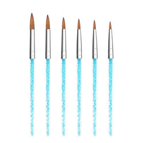 Stylo peinture à ongles bleu en silicone souple pour manucure