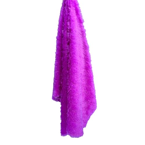 Image of Quago Purple Fur Fabric Unstitched Super Soft Cloth for Art and Craft, Baby Photoshoot, Soft Toys Making, Dress Material, Decoration etc. (1 Mtr, 60 Inch Pana)