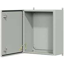 Metal Enclosure, IP65 Waterproof Electrical Box for Indoor and Outdoor Projects, Includes Mounting Plate and Wall Bracket 600500250mm 24"20"10"