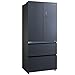 Midea Insta Fit Master American Fridge Freezer - Midnight Glass - E Rated