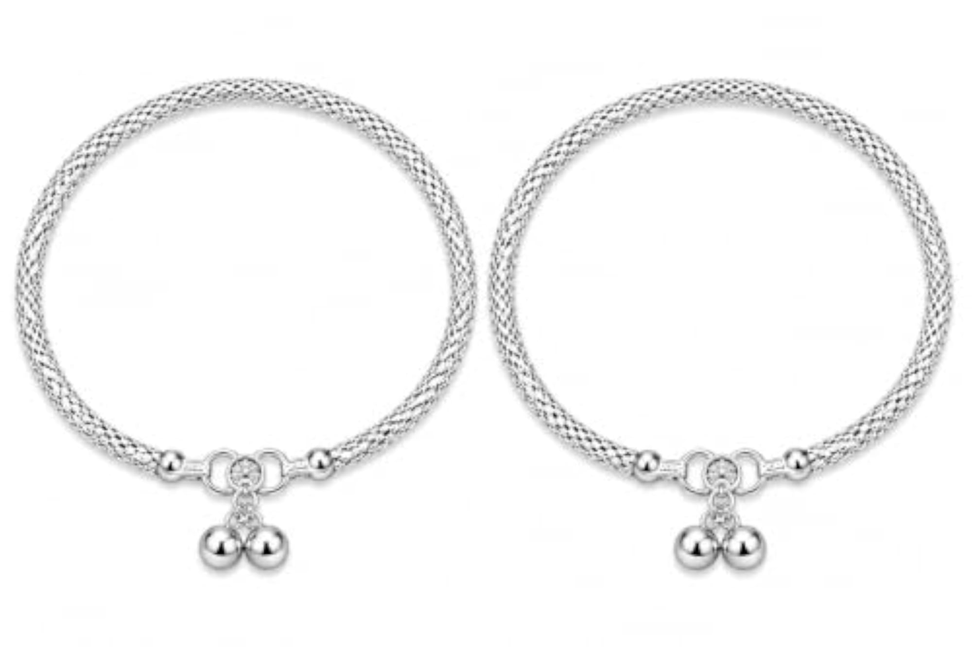 Antitarnish Snake Chain Anklets, Traditional Design Payal Set