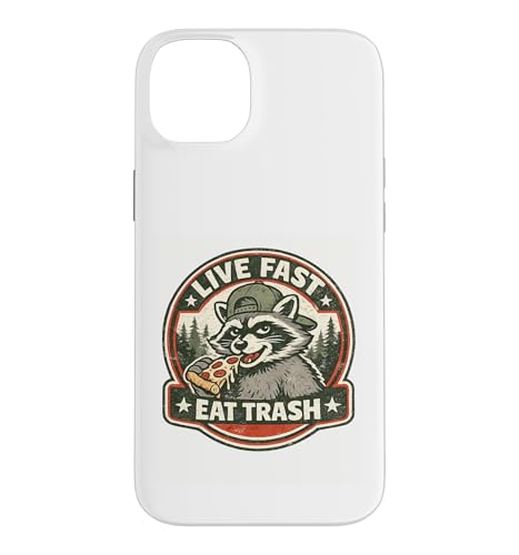 Live Fast Eat Trash ���g�� �A���C�O�} �s�U �S�~ �p���_ �X�}�z�P�[�X iPhone 14 Plus �p