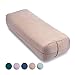 AJNA Luxurious Organic Vegan Suede Yoga Bolster Pillow - Rectangular with Carry Handle - Machine Washable Cover